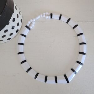 Black and White Beaded Necklace